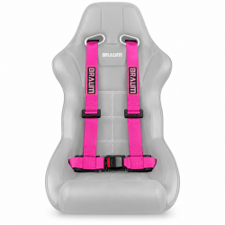Braum Pink 4-Pt Racing Harness with 2